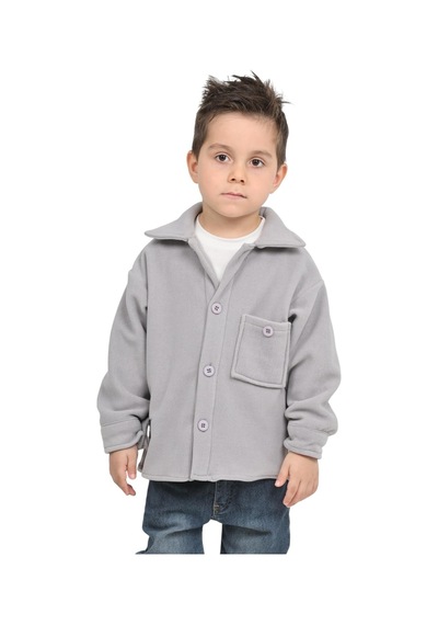 Erdem Kıds Erkek-kız Çocuk Unisex Pamuklu Günlük-casual Kışlık Polar Ceket Gömlek Açık Gri Açık Gri Erdem Kıds Erkek-kız Çocuk Unisex Pamuklu Günlük-casual Kışlık Polar Ceket Gömlek Açık Gri Açık Gri