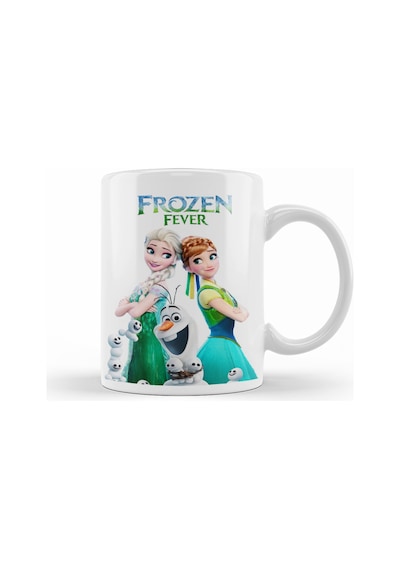 Elsa Anna Frozen Fever Olaf Kupa Bardak Porselen No26693 Karışık