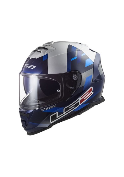 LS2 Storm Mcphee Replca Mavi - Beyaz Kask