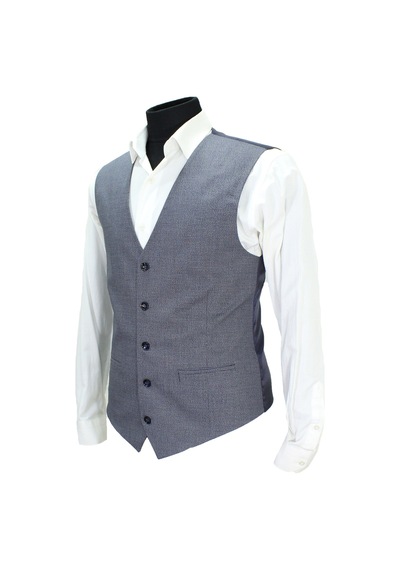 Mentor Regalo Erkek Yelek V Yaka Lacivert Desenli 50610 L