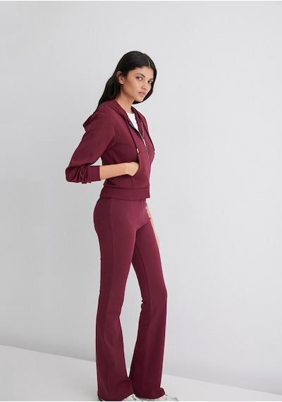 Mavi - Kapüşonlu Bordo İnterlok Sweatshirt 1s10424-70394 Bordo