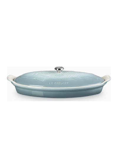 Le Creuset Kapaklı Seramik Balık Pişirme Kabı, 34 Cm Sea Salt