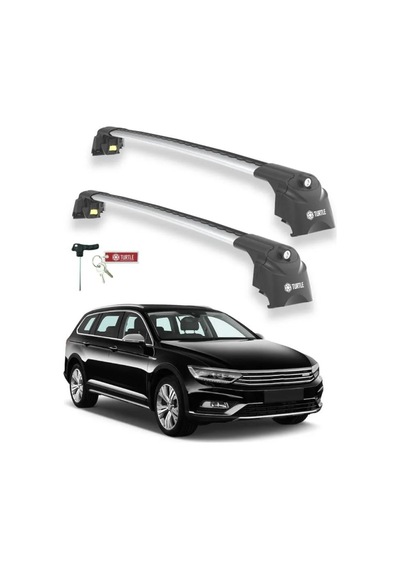 Turtle Volkswagen Passat Alltrack B8 2015-2023 Ara Atkı Air2 Gri