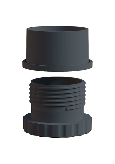 Cateksss 60 Mm İç Ayarlı Profil Pabucu 1.5 Mm Gri - 36 Lı Paket