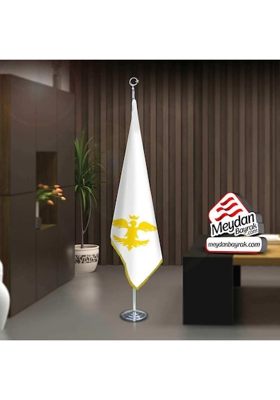 Avrupa Hun İmp. Bayrağı-17 Eski Türk Devleti-ofis -toplantı Odaları -direkli -saçaklı Makam Bayrağı 1