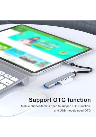 Usb Çoğaltıcı Adaptör Usb 3.0 Çoklu Bağlantı Noktalı Dağıtıcı Seyahat Laptop Pc Notebook Bilgisayar Adaptörü Ev Ofis Kullanımına Uygun C809
