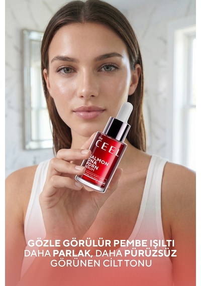 The Ceel Somon DNA PDRN Yüz Serumu – Pirinç Suyu, Hyaluronik Asit ve Peptit Kompleks 30 ML