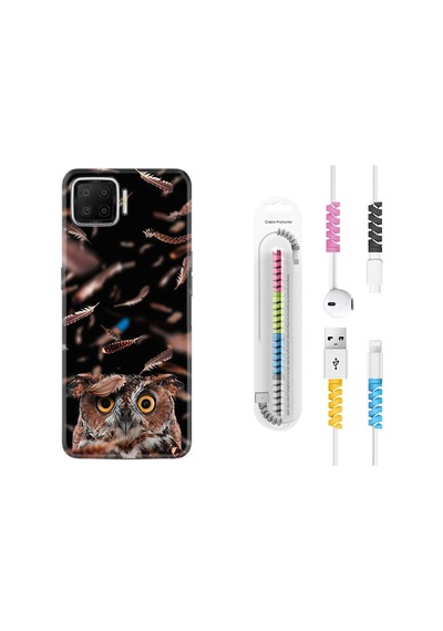 Oppo A73 Kılıf Kablo Koruyuculu Green Prizma 1347