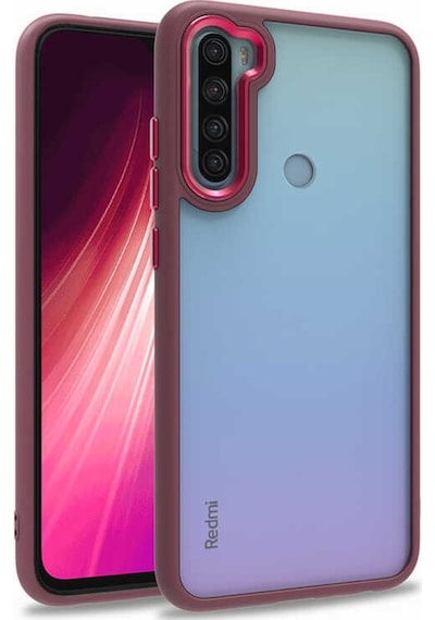 Xiaomi Redmi Note 8 Kılıf Flora Sert Silikon Arkası Cam Şeffaf