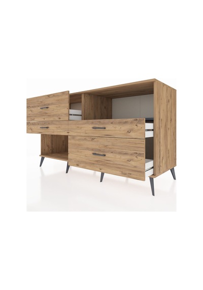 Kronos Konsol Tek Raflı 4 Çekmeceli 176x59x99 Çam-antrasit/çam Çam-antrasit/çam Kronos Konsol Tek Raflı 4 Çekmeceli 176x59x99 Çam-antrasit/çam Çam-antrasit/çam