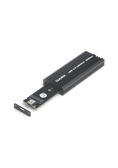 Usb3.2 Gen2 10gbps Type-c - M.2 Nvme & Sata Ngff Ssd Led Dokunmatik Ekranlı Disk Kutusu Dk-ac-dsem6