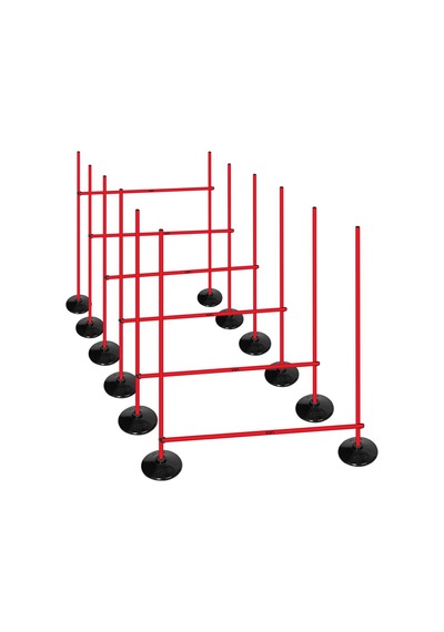 Scucs 1150 Kauçuk Tabnlık Slalom Seti Kırmızı