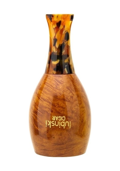 Lubinski Yeni 4 Boy Kullanım Briar Puro Ağızlığı 9mm Filtreli Big Brown 38-57 Ring Lb-913