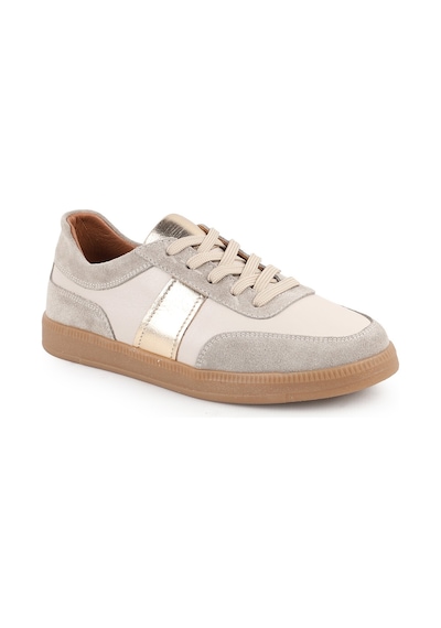 Libero L081.804 Hakiki Deri Süet Detaylı Bal Rengi Termo Taban Kadın Retro Sneaker Ayakkabı Ekru Libero L081.804 Hakiki Deri Süet Detaylı Bal Rengi Termo Taban Kadın Retro Sneaker Ayakkabı Ekru