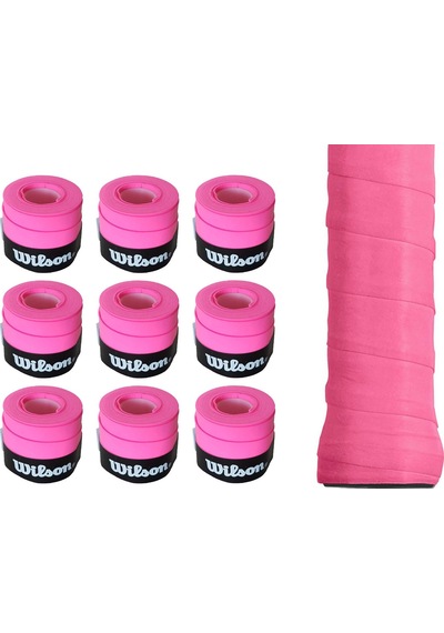 Wilson Bowl O Grips Overgrip 9 Adet Tekli Pembe Grip Pembe