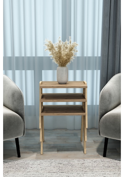 Azra - 3 Lü Zigon Sehpa Takımı Atlantik Çam -modern Ve Fonksiyonel / Orta Sehpa / Dekoratif Atlantikçam