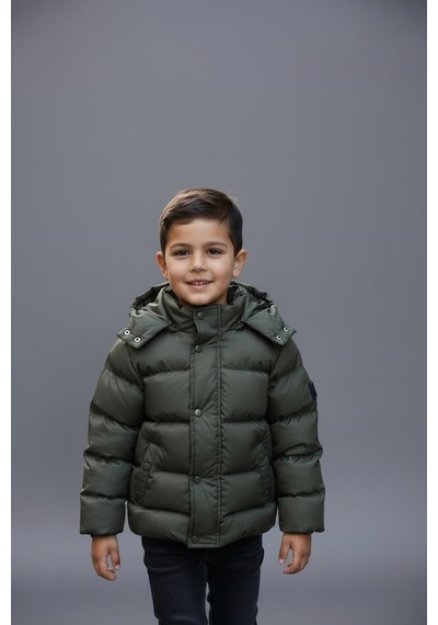 Benitto Kids Erkek Bebek Şişme Mont 51374 Haki