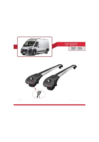 Fiat Ducato 2007 Ve Sonrası İle Uyumlu Ace-1 Ara Atkı Tavan Barı Gri