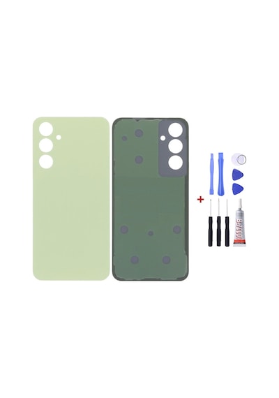 Samsung A54 Yeşil Uyumlu Arka Cam Kapak Pil Kapağı Tamir Set B7000 Set Yeşil