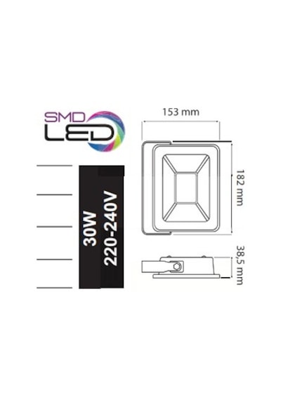 Horoz 30w Led Projektör 6400k Pars-30 068 008 0030