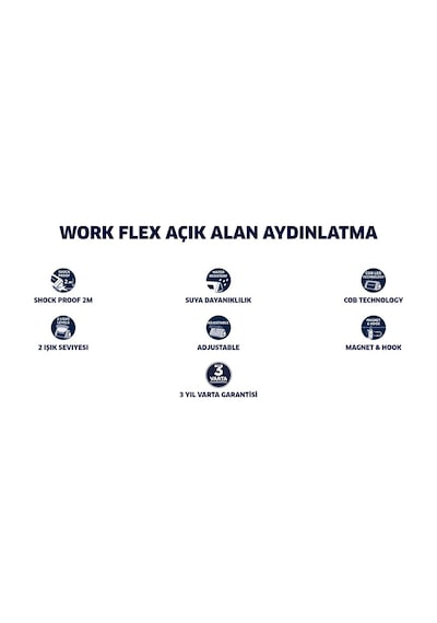 Varta Fener Work Flex Work Flex Area Light + 3 X Aa Siyah