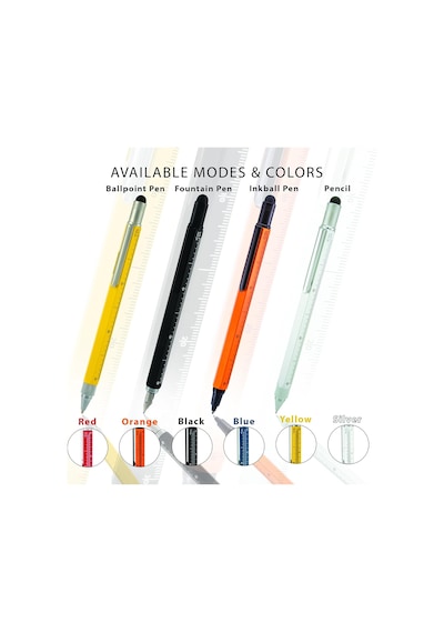 Monteverde Tool Pen Serisi Mv35292 Rb Toolpen Multifunction K.mav Çok Renkli