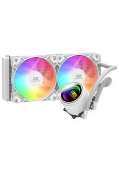 Powerboost Cırcle 240w R.bow Fan Lga1700/am5 Uyumlu 240mm Cpu Sıvı Soğutma Beyaz 240 MM