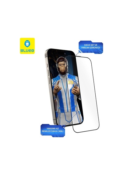 Delux Serisi Pürüzsüz Yüzey Cep Aksesuarı Göz KonforuApple iPhone Uyumlu 14 Pro Max Cam Ekran Koruyucu