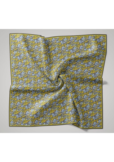 Silk Home Soft Eşarp 73091-20 Füme, Sarı, Bebe Mavi