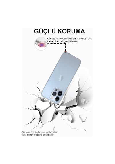 Apple Uyumlu iPhone 14 Kılıf Kamera Korumalı Tıpalı Şeffaf Silikon Kapak