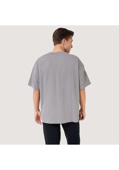 Gri Fila Erkek T-shirt Delgado Fam0564 Gri