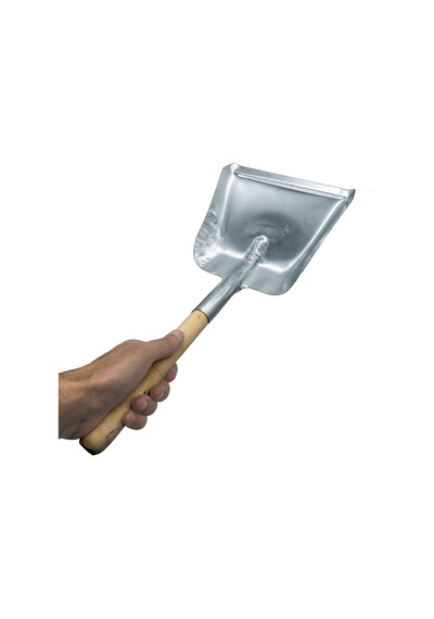 Metal Mini Faraş Çöp Küreği Ahşap Saplı