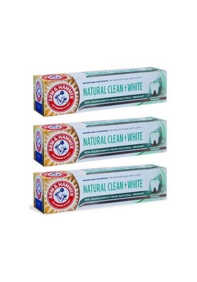 Arm&Hammer Natural Clean+White Diş Macunu 3 x 75 ML