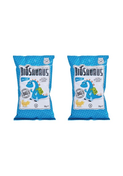 2 Adet Mc Lloyd's Biosaurus Sea Salt Organik Cips 2x50 G