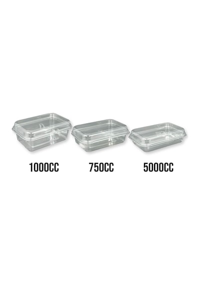 300 Adet Kapaklı Kurabiye Kabı 1000cc Ağır Gramajlı Pet
