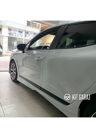 Kit Garaj Renault Clio 5 Yan Marşpiyel Çift Plastik Boyasız