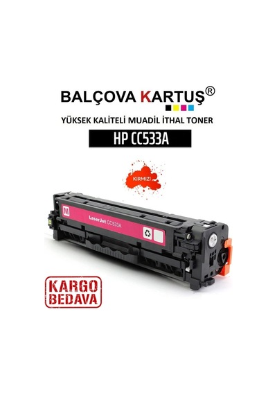 Hp Laser Cm2320Fxi Yazici Için Cc533A Kirmizi Uyumlu Toner 304A