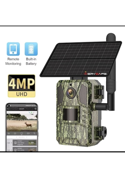 4g Solar Foto Kapan Kamuflaj Kamera Gps Ve Hayalet Kızılötesi