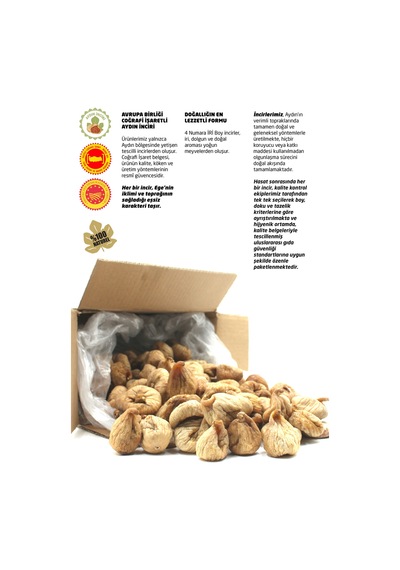 Naturel İri Boy Kuru İncir 3 Kg
