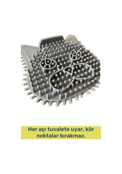 Özel Dizayn Yüksek Kaliteli Tuvalete Zarar Vermeyen Kedi Tasarımlı Ergonomik Tuvalet Fırçası