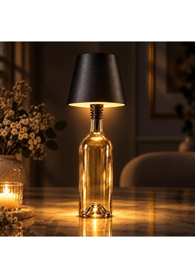 Şişe Tipi Led Masa Lambası Şişe Dahil Değildir , 3 Işık Seçenekli Dokunmatik Dekoratif Aydınlatma, Usb Şarjlı Kablosuz Masa Lambası, Led-l200 Diğer 12781495