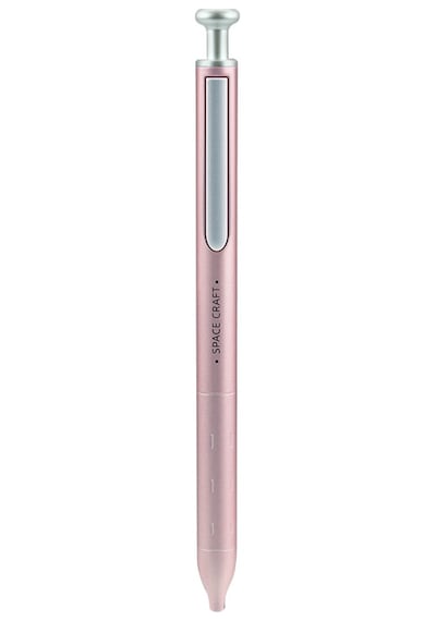 Wrıtech W-0156 Metal Up Mavi-pembe Gövde 0,7mm Mavi Jel Kalem - 2'li Ahşap