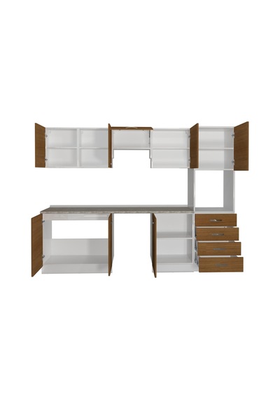 Decoraktiv Elite 280q Ankastre Boy Dolaplı Mdf Hazır Mutfak Dolabı - Tezgah Dahil - Naturel Ceviz Decoraktiv Elite 280q Ankastre Boy Dolaplı Mdf Hazır Mutfak Dolabı - Tezgah Dahil - Naturel Ceviz