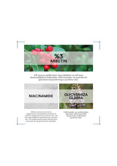 Acqua Perfection Tone Perfection Aydınlatıcı ve Leke Karşıtı Serum 30 ML