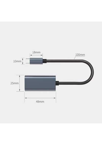 Lexroo 7015 Type C To Hdmı 4k 30hz Usb C Hdmı Kablo Tipi C Dizüstü Bilgisayarlar İçin Akıllı