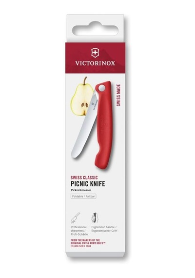 Victorinox 6.7801.fc1 Swiss Classic 11cm Katlanır Piknik Bıçağı, Kırmızı Diğer