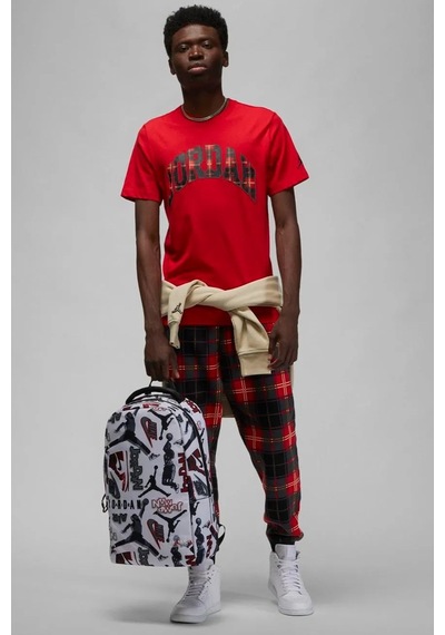 Nike Jordan Holiday Ss Crew Red Baskılı Erkek Günlük Tişört Kırmızı Kırmızı