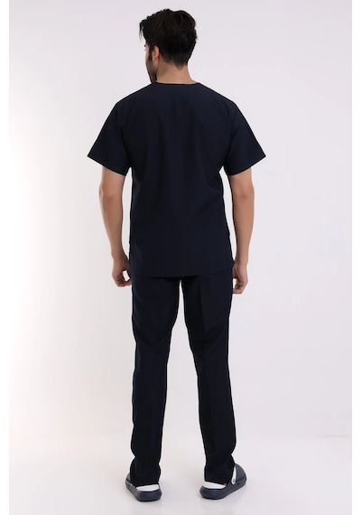 Zarf Yaka Erkek Likralı Takım - 6402 Lacivert 6402 Lacivert Soft