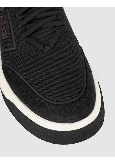 Cabani Siyah Triko Sneaker Erkek Ayakkabı