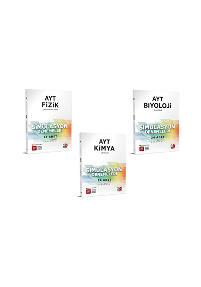 3D Yayınları Ayt Fizik Kimya Biyoloji Deneme Seti 2023
